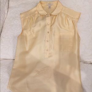 J crew silk tank blouse